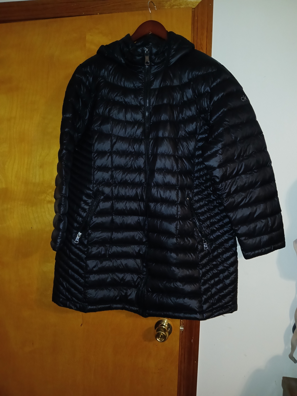 Calvin Klein Kids' Black Puffer Coat with Hood